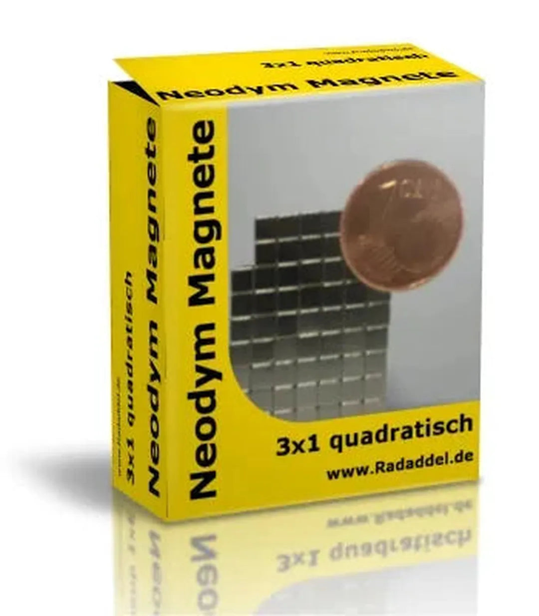 10 Neodym Magnete quadratisch 3 x 3 x 1 mm-Tabletop Depot-Radaddel