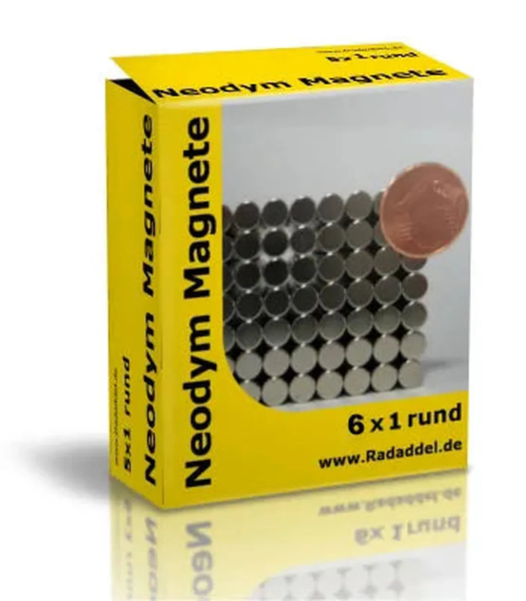 10 Neodym Magnete rund 6 x 1 mm-Tabletop Depot-Radaddel