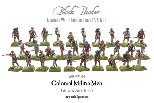 Colonial Militia Men (Plastic Box)-Warlord Games-Radaddel