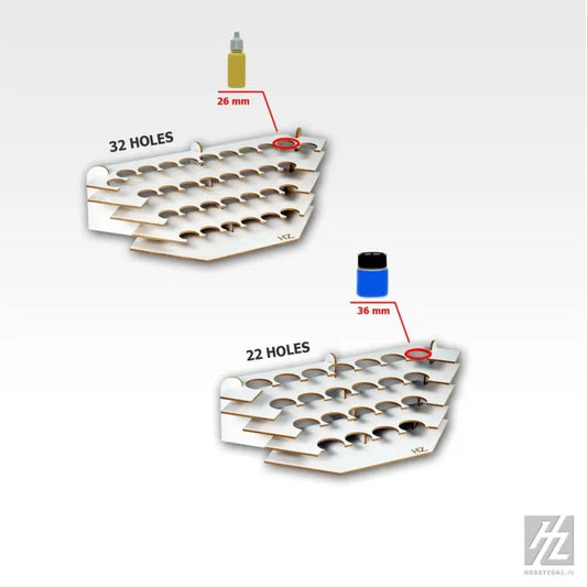 Farbhalter, Ecke (klein, Ø 26 mm) - S1ns-HobbyZone-Radaddel