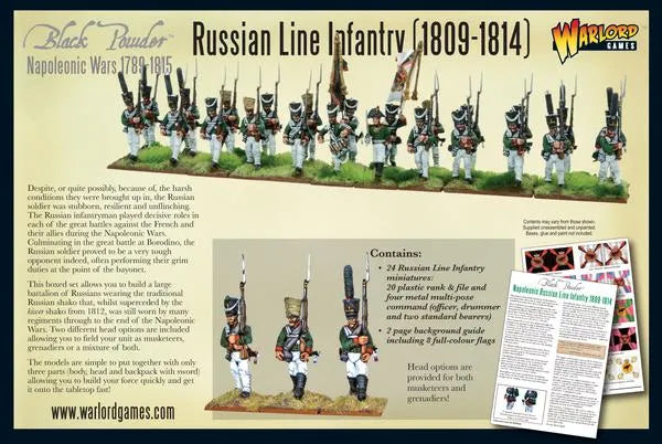 Russian Line Infantry 1809-1814-Warlord Games-Radaddel