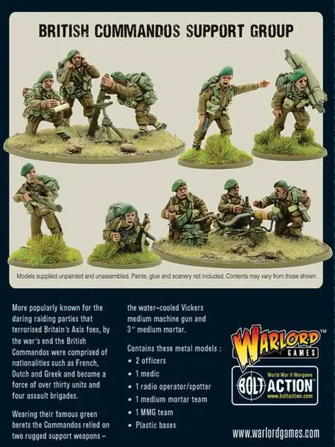 British Commandos Support Group-Warlord Games-Radaddel