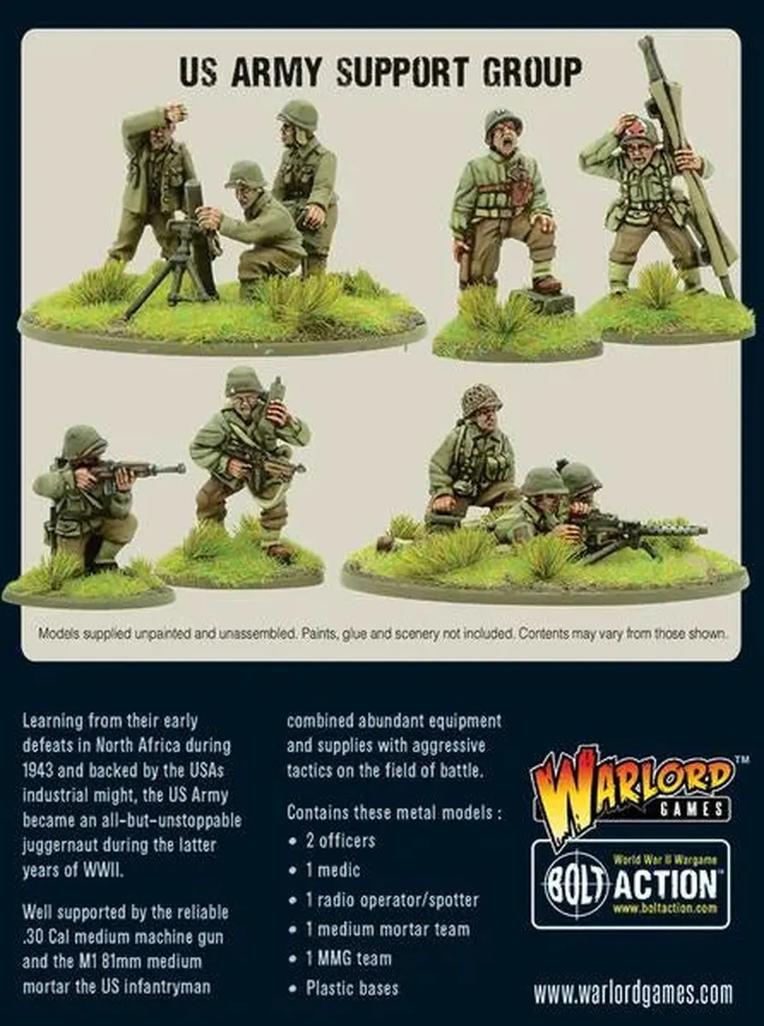 US Army Support Group-Warlord Games-Radaddel