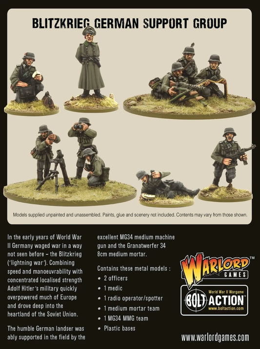 Blitzkrieg German Support Group-Warlord Games-Radaddel