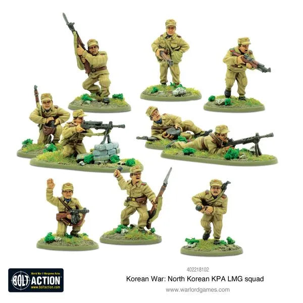 Korean War: North Korean KPA LMG Squad-Warlord Games-Radaddel