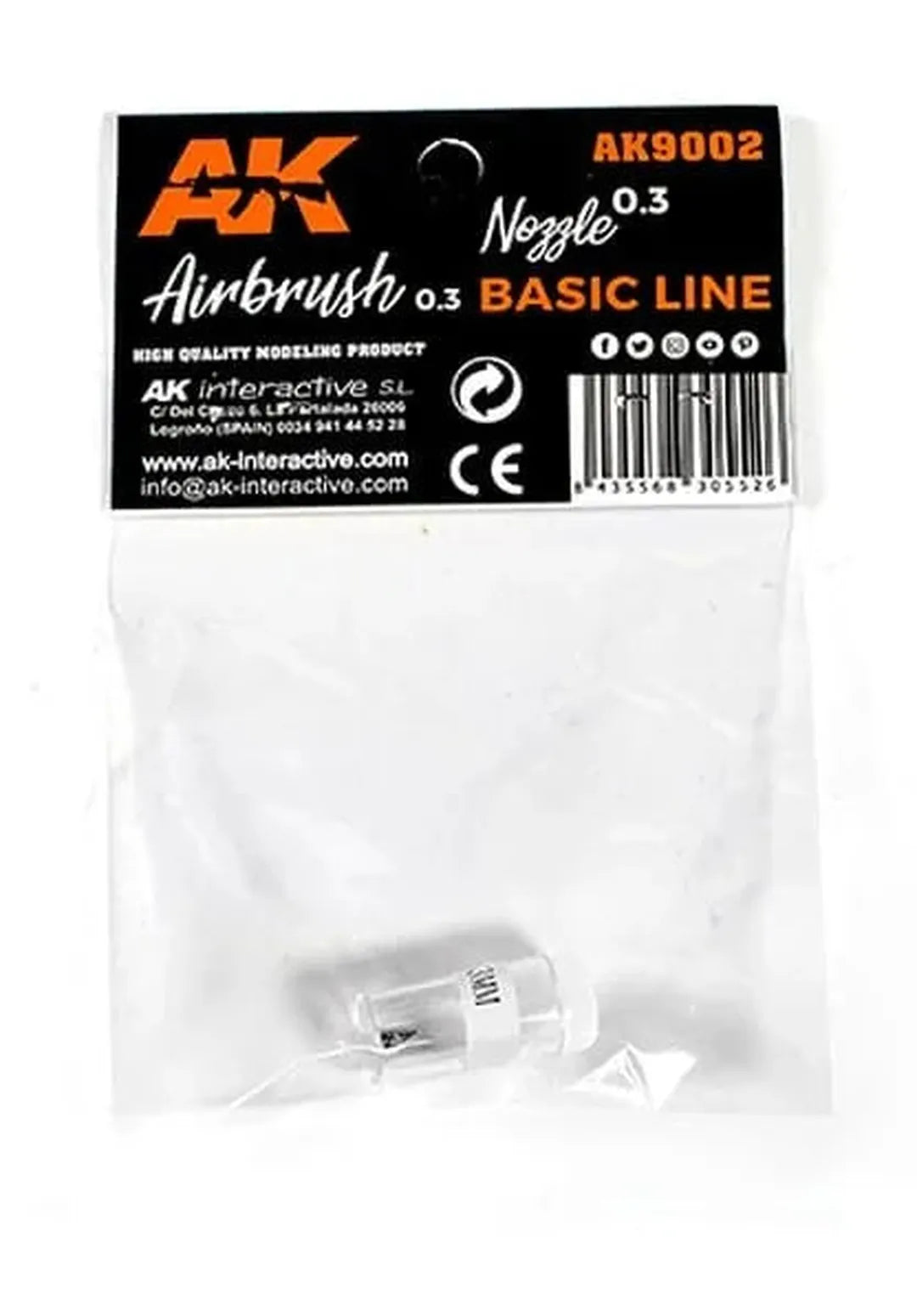 0.3 Nozzle for AK Airbrush-AK-Interactive-Radaddel