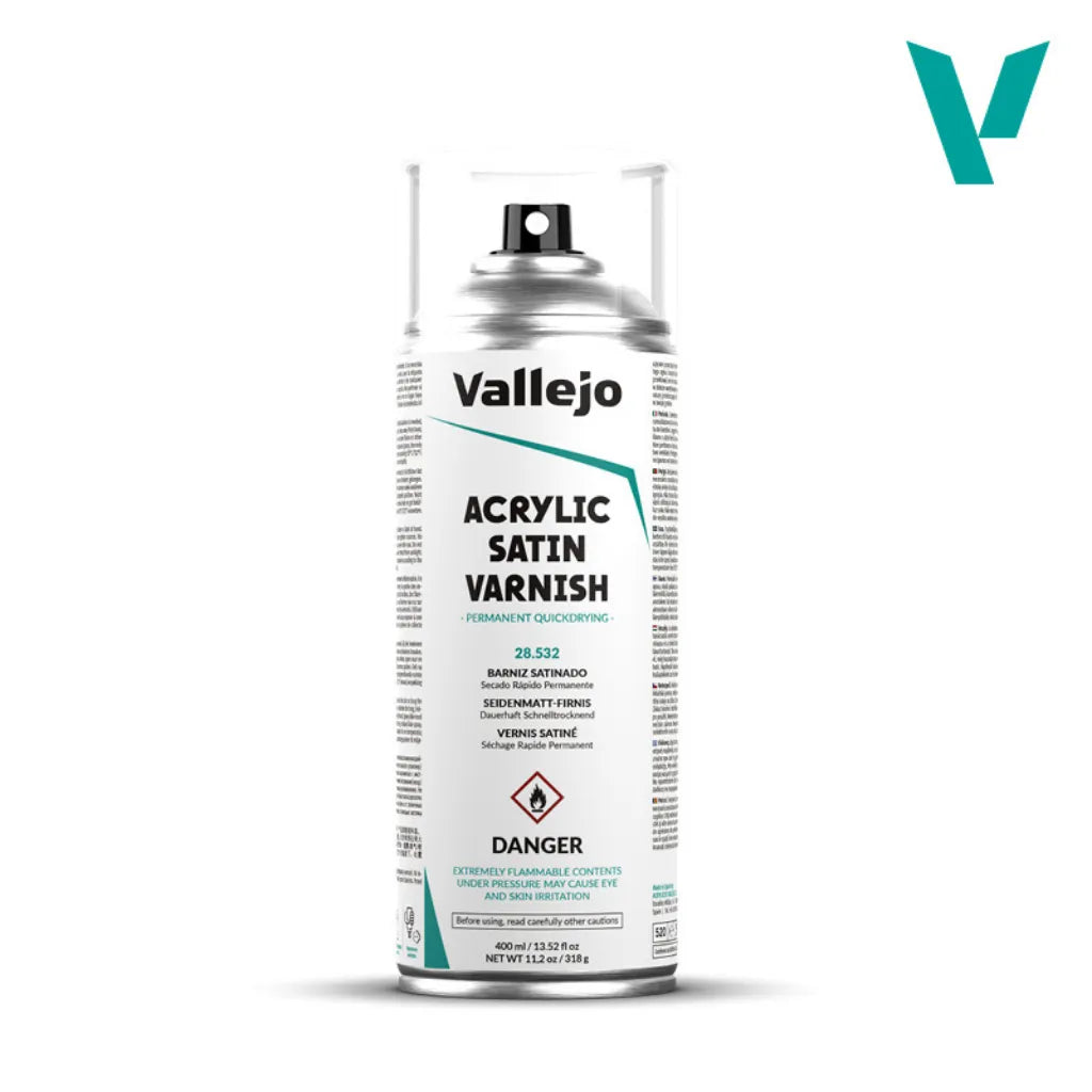 Vallejo Aerosol Varnish Satin-Vallejo-Radaddel