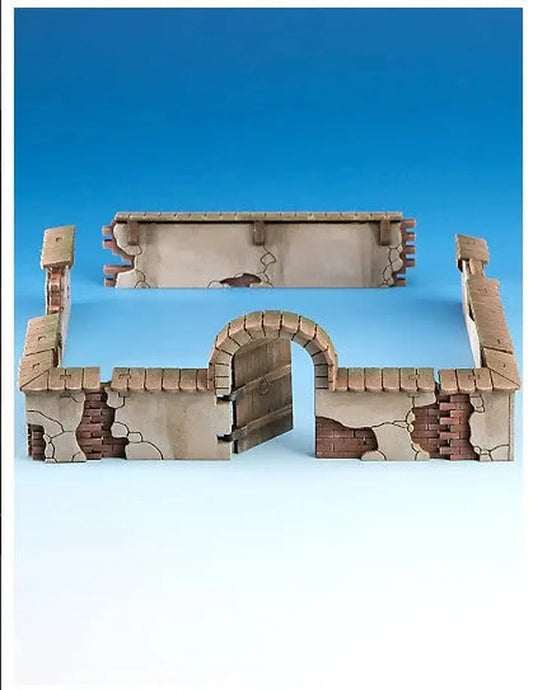 Cabans Mauern mit Tür 1-Freebooter Miniatures-Radaddel