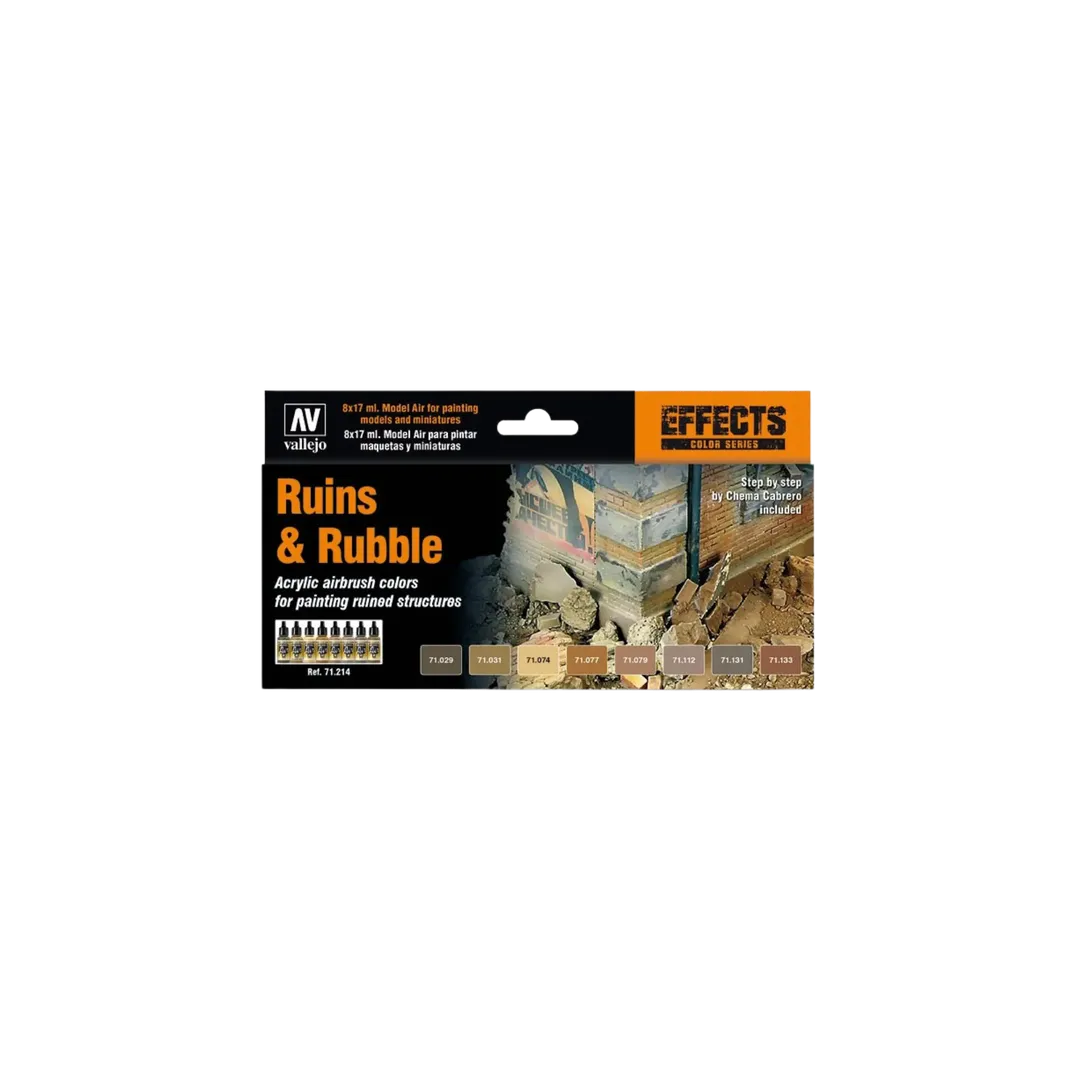 Model Air Set: Ruins & Rubble-Vallejo-Radaddel