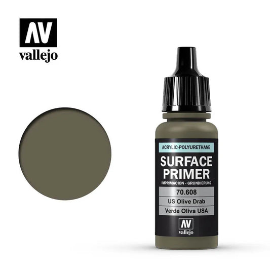 Vallejo Surface Primer US Olive Drab 17 ml 70608-Vallejo-Radaddel