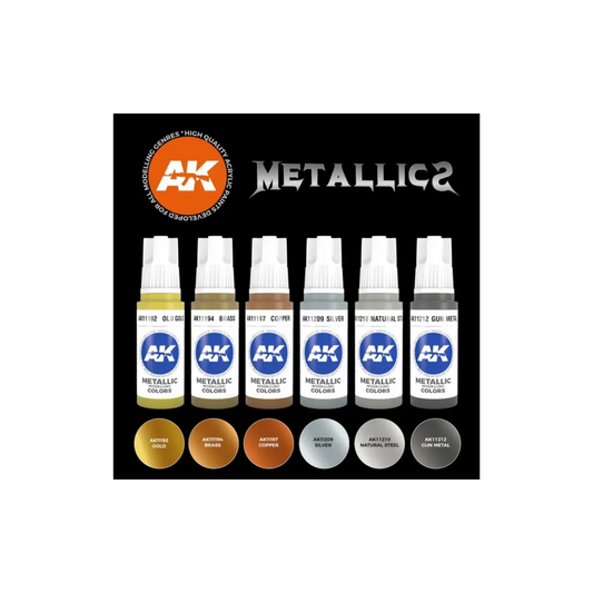 Metallics Colors Set-AK-Interactive-Radaddel