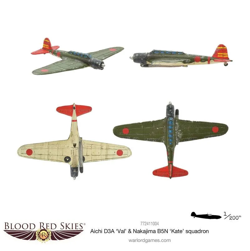 Aichi D3A Val & Nakajima B5N Kate Squadron-Warlord Games-Radaddel