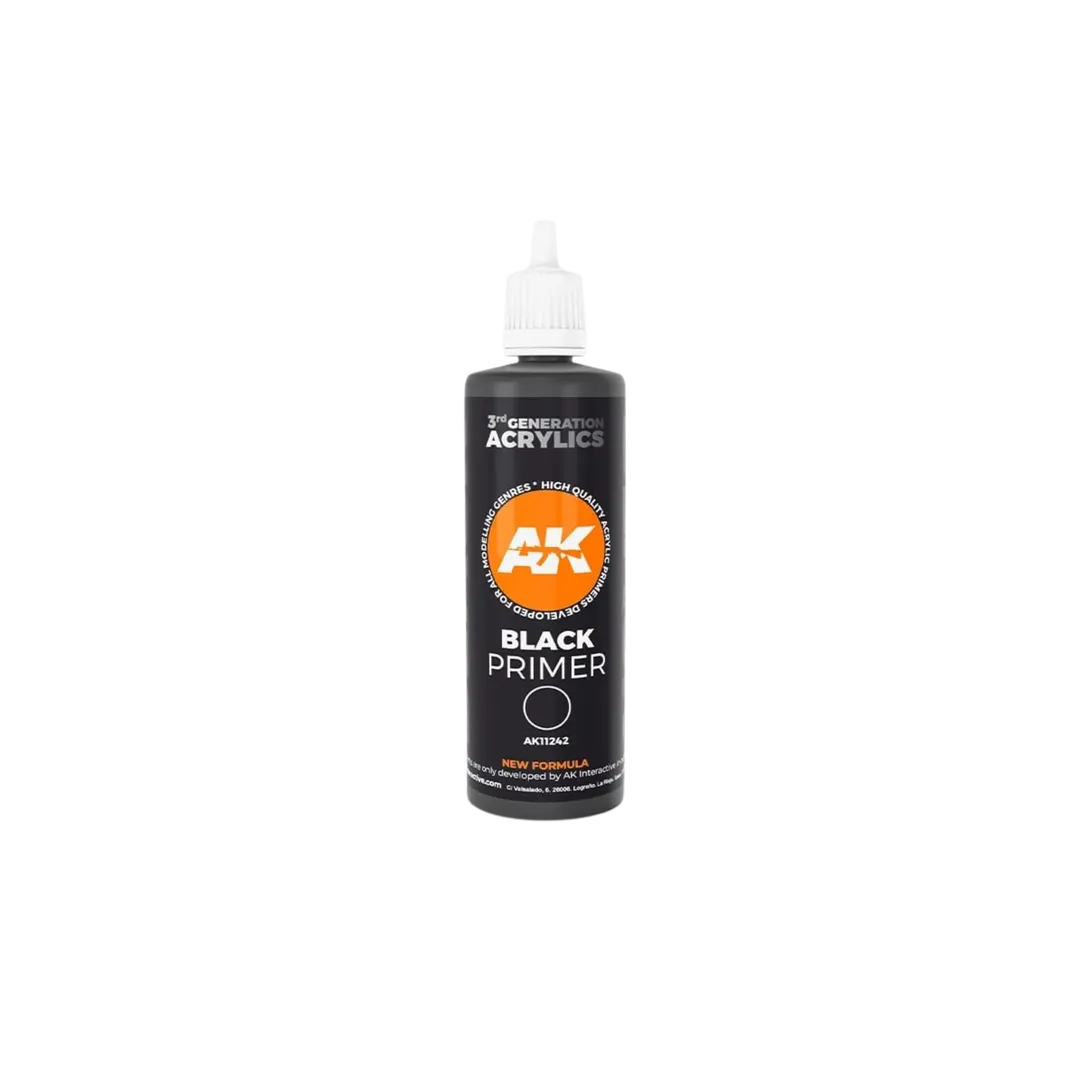 Black Primer 100ml AK-Interactive-AK-Interactive-Radaddel