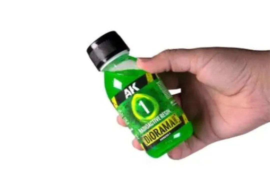 Resin Radioactive Water - 2 Components Epoxy Resin 180ml-AK-Interactive-Radaddel
