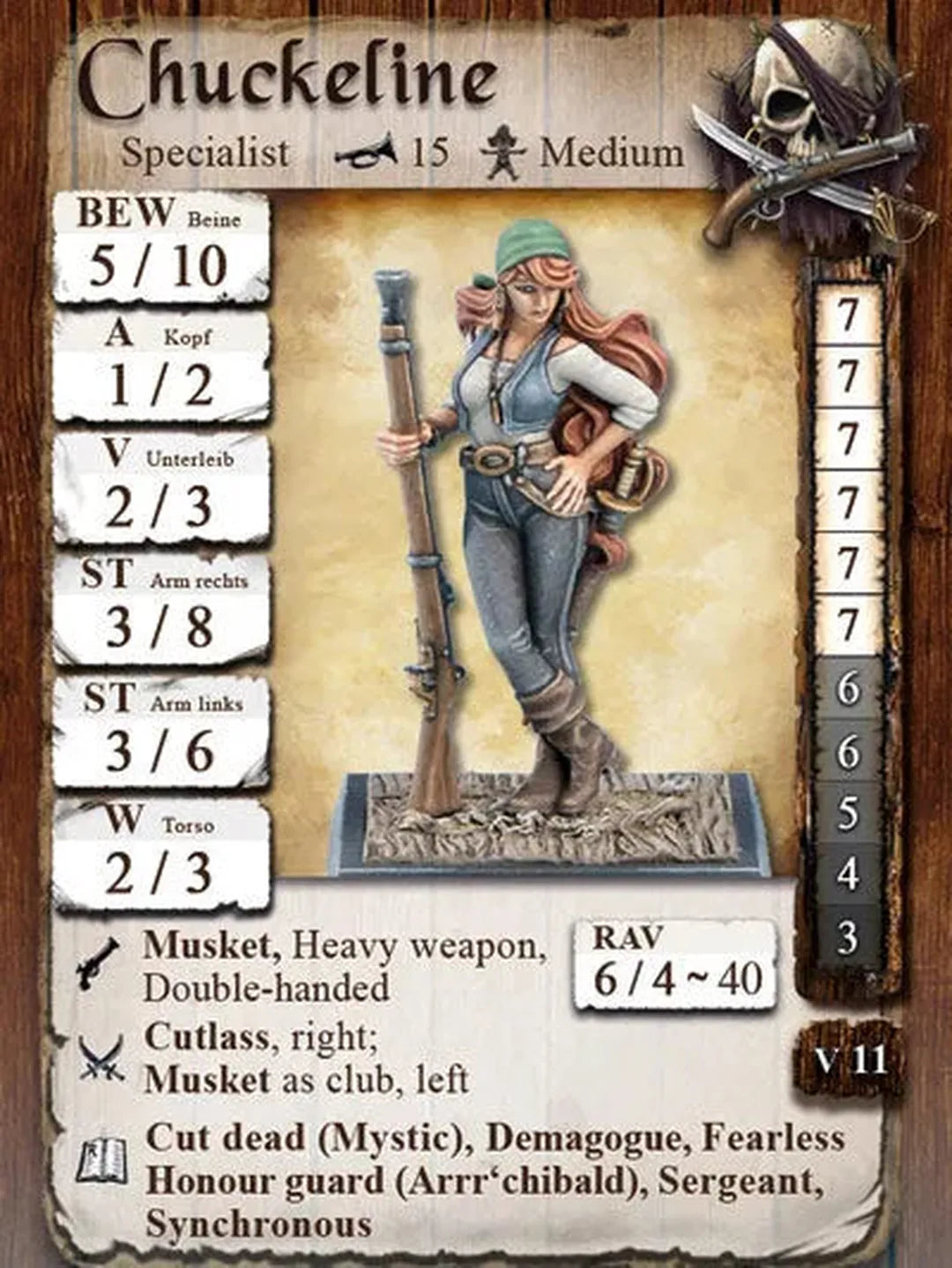 Chuckeline | Piraten-Freebooter Miniatures-Radaddel