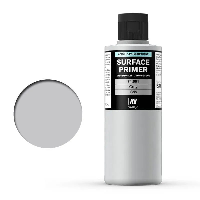 Vallejo Surface Primer Grey 200 ml 74601-Vallejo-Radaddel