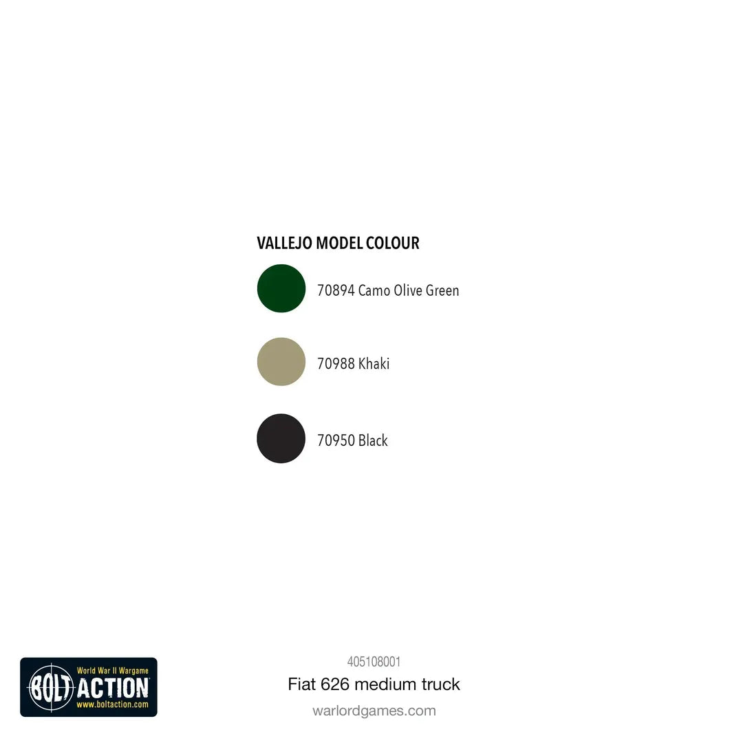 FIAT 626 Medium Truck-Warlord Games-Radaddel