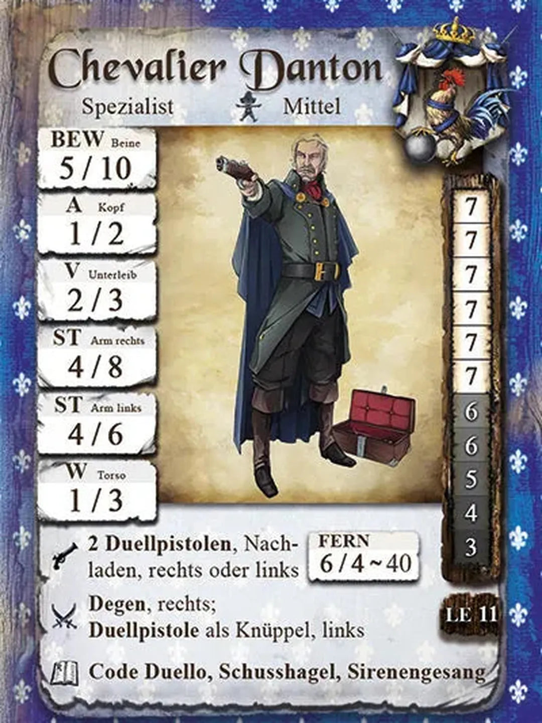 Chevalier Danton | Debonn-Freebooter Miniatures-Radaddel