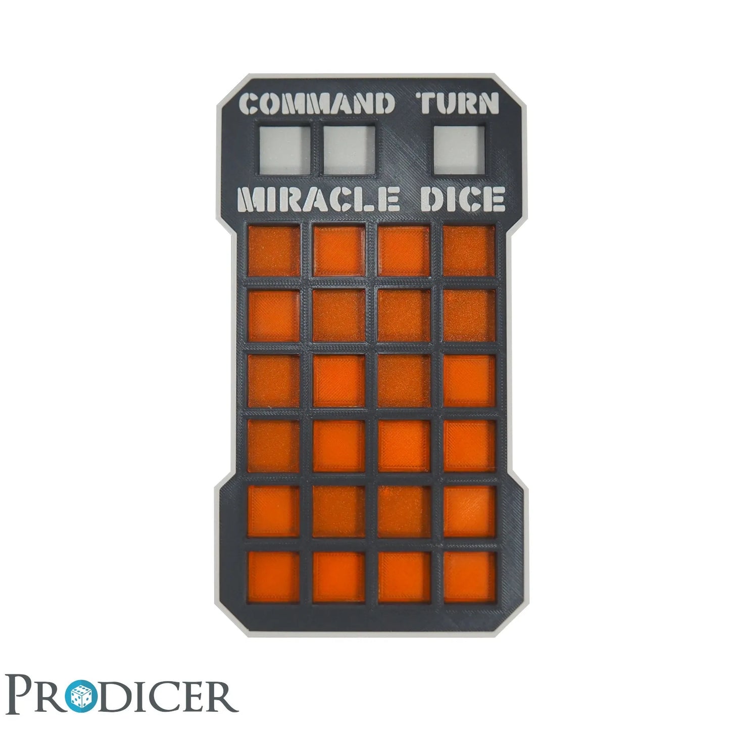 Sci-Fi Miracle Dice Pro Dashboard | Neon-Orange-ProDicer-Radaddel