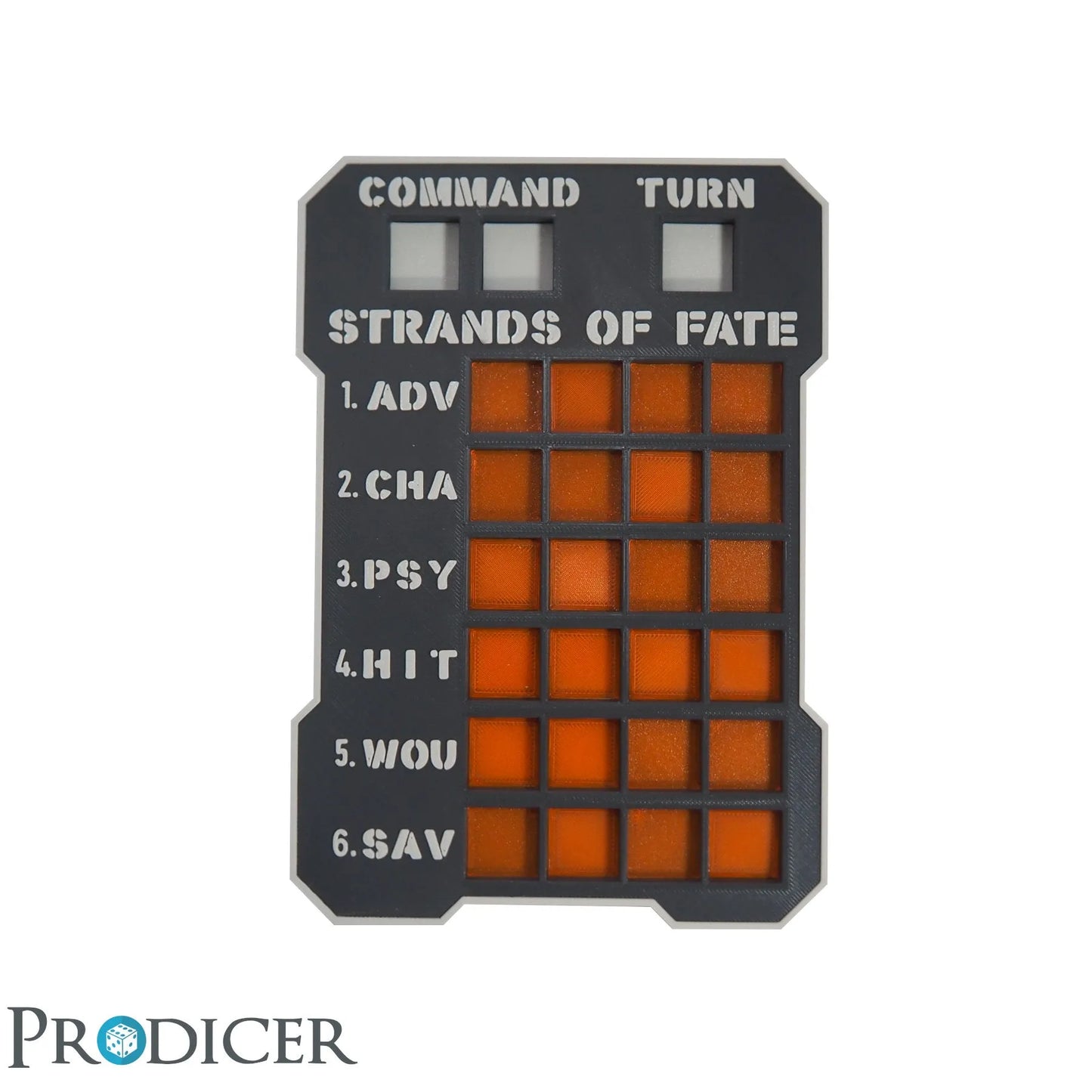 Sci-Fi Strands of Fate Pro Dashboard | Neon-Orange-ProDicer-Radaddel
