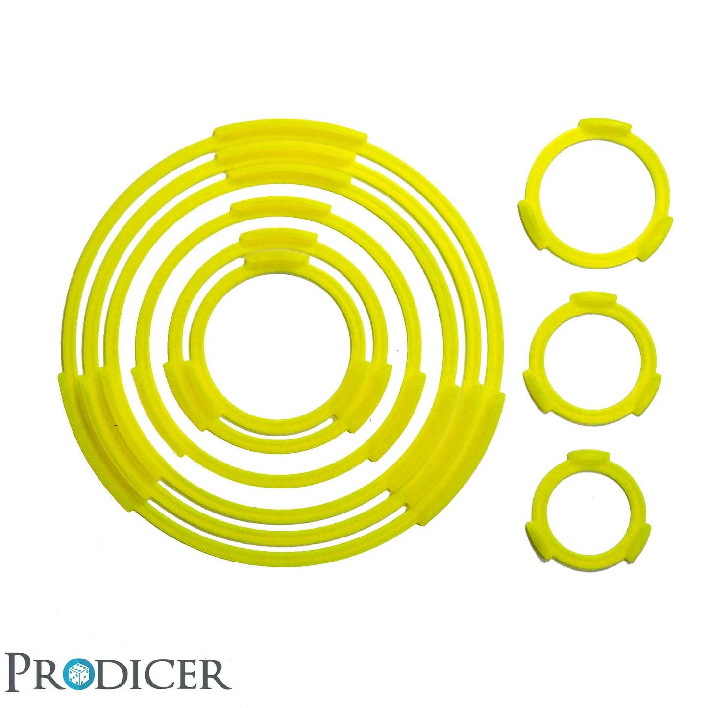 Base Squad Marker | 28mm(20x) Neon Gelb-ProDicer-Radaddel