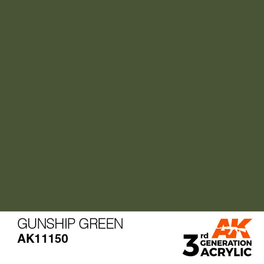 AK 3GEN Gunship Green 17ml-AK-Interactive-Radaddel
