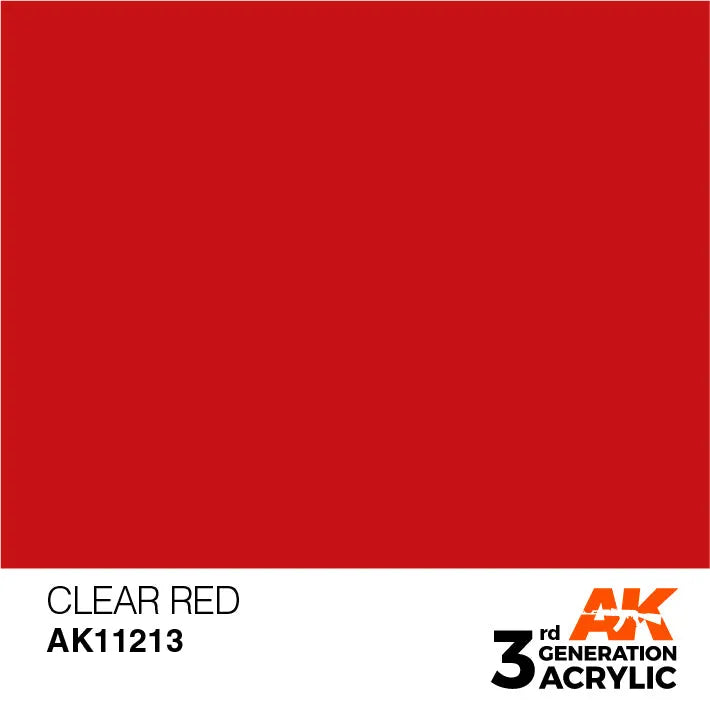 AK 3GEN Clear Red 17ml-AK-Interactive-Radaddel