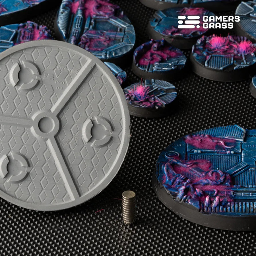 Alien Infestation Bases Round 60mm (x2)-Gamers Grass-Radaddel