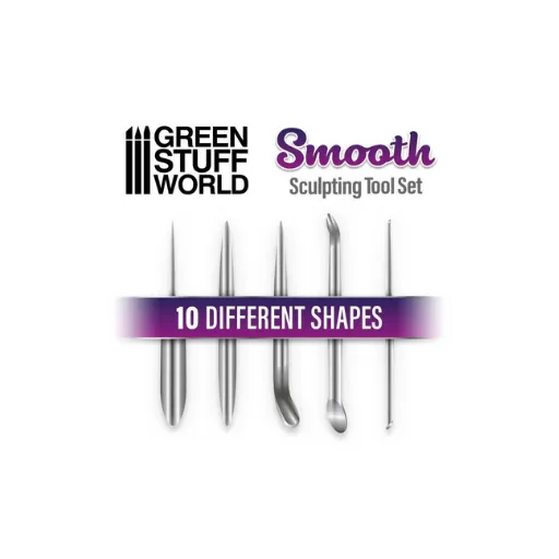5x Modellierwerkzeug Set - SMOOTH-Greenstuff World-Radaddel