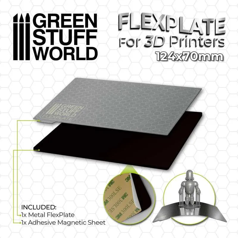 Flexplatten für 3d-Drucker - 124x70mm-Greenstuff World-Radaddel