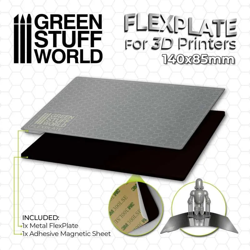 Flexplatten für 3d-Drucker - 140x85mm-Greenstuff World-Radaddel