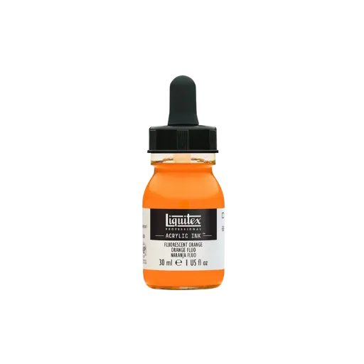 Liquitex Ink Fluo Orange 30ml-Liquitex-Radaddel