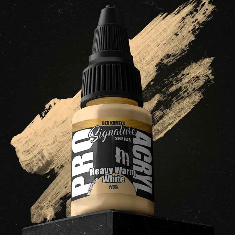 Pro Acryl Heavy Warm White (satin) (22ml) - Ben Komets-Monument Hobbies-Radaddel
