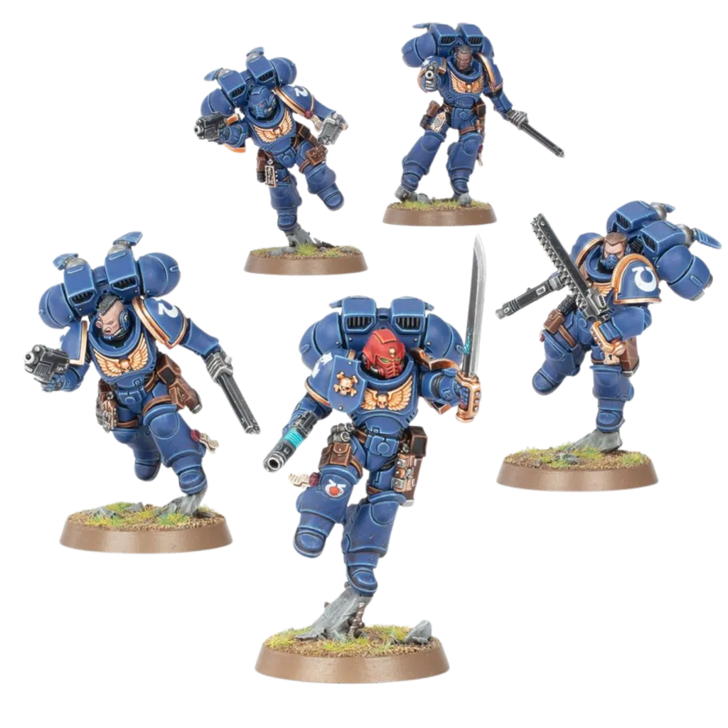 Space Marines: Assault Intercessors with Jump Pack-Games Workshop-Radaddel
