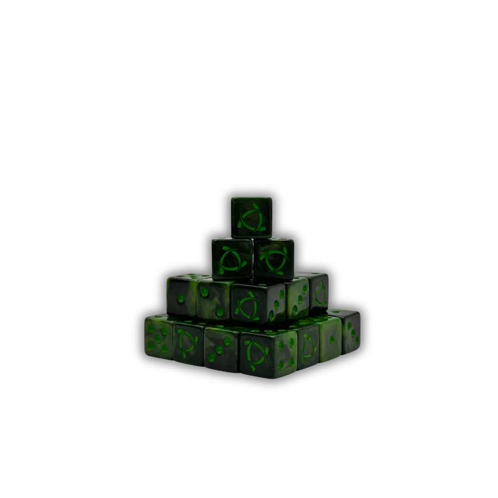 Warp Rune Dice 16mm Square (25 Stück)-Baron of Dice-Radaddel