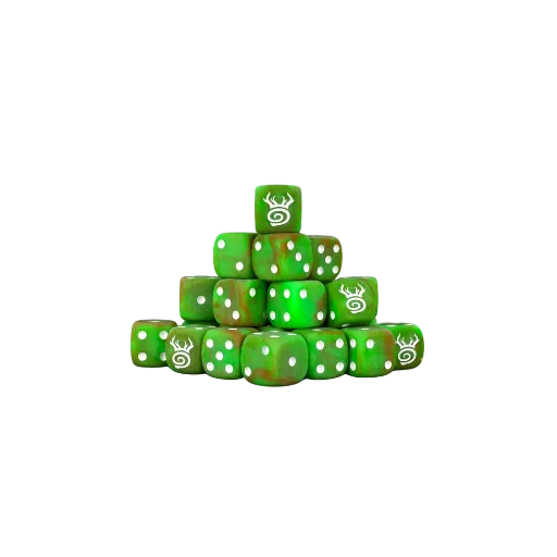 Sylvan Nymph 2 Dice 16mm Round (25 Stück)-Baron of Dice-Radaddel
