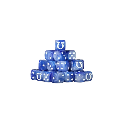 Omega White Dice 16mm Round (25 Stück)-Baron of Dice-Radaddel