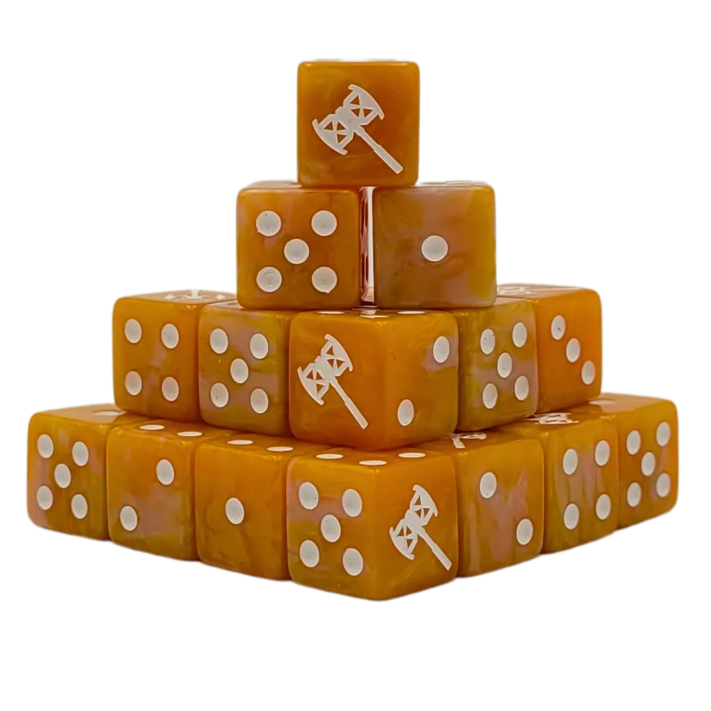 Dwarven Axe Square Dice 16mm Square (25 Stück)-Baron of Dice-Radaddel