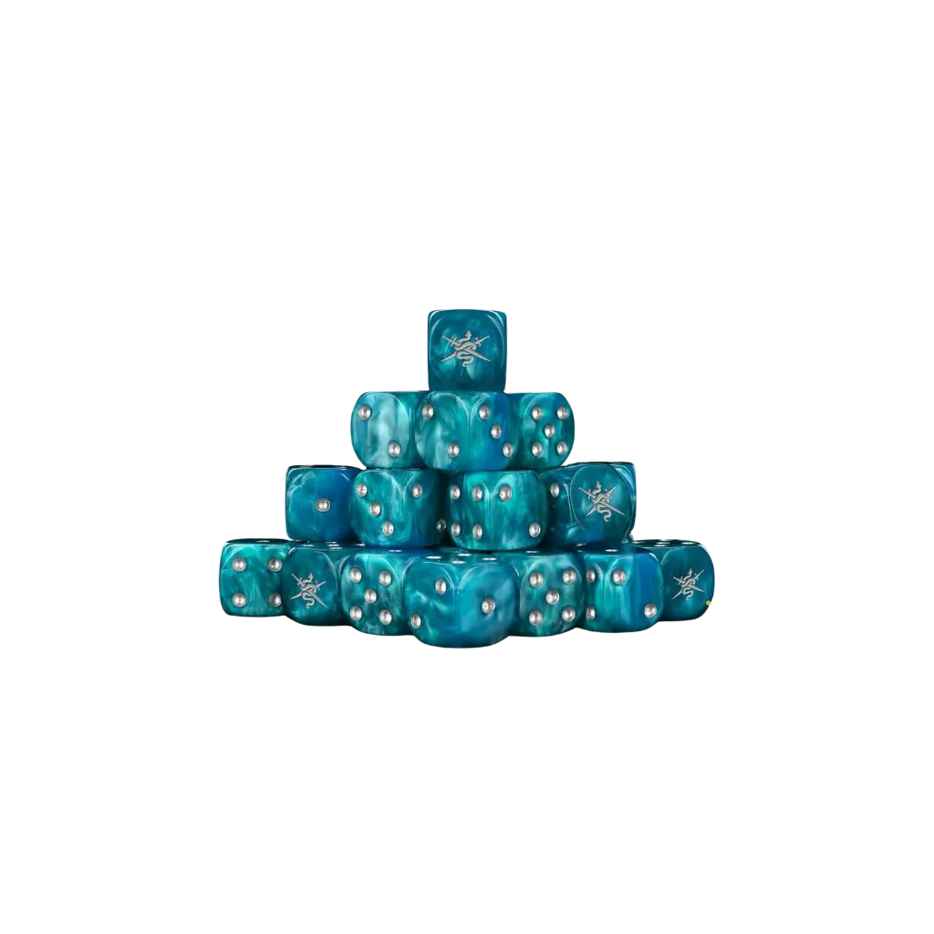 Shadow Vipers Blue Round 16mm (25 Stück)-Baron of Dice-Radaddel