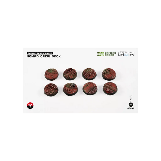 Nomad Crew Deck Round 25mm (8x)-Gamers Grass-Radaddel