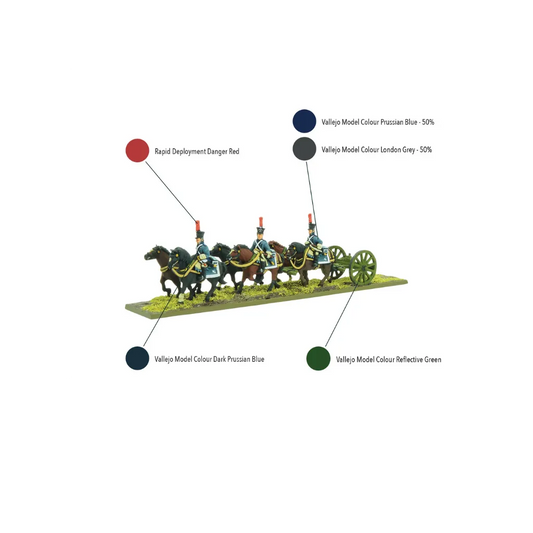 BP Epic Battles: Waterloo - French Line Artillery Limber-Warlord Games-Radaddel