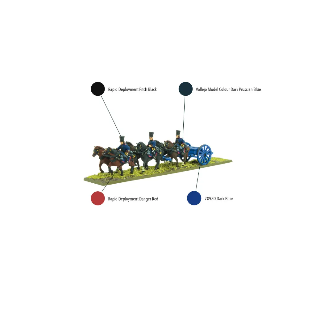 BP Epic Battles: Waterloo - Prussian Foot Artillery Limber-Warlord Games-Radaddel