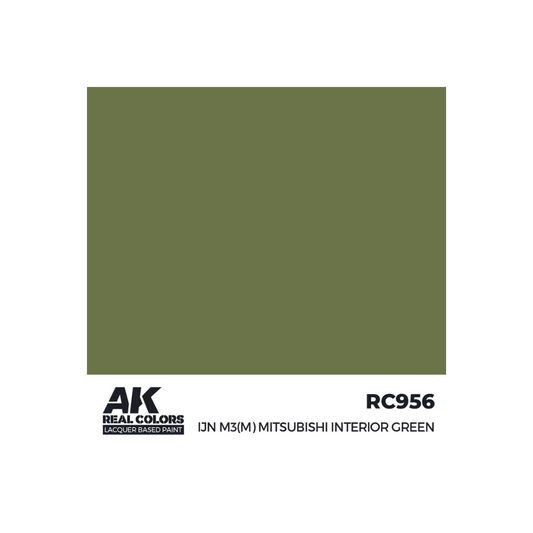 AK Real Colors IJN M3 (M) MITSUBISHI Interior Green 17 ml-AK-Interactive-Radaddel