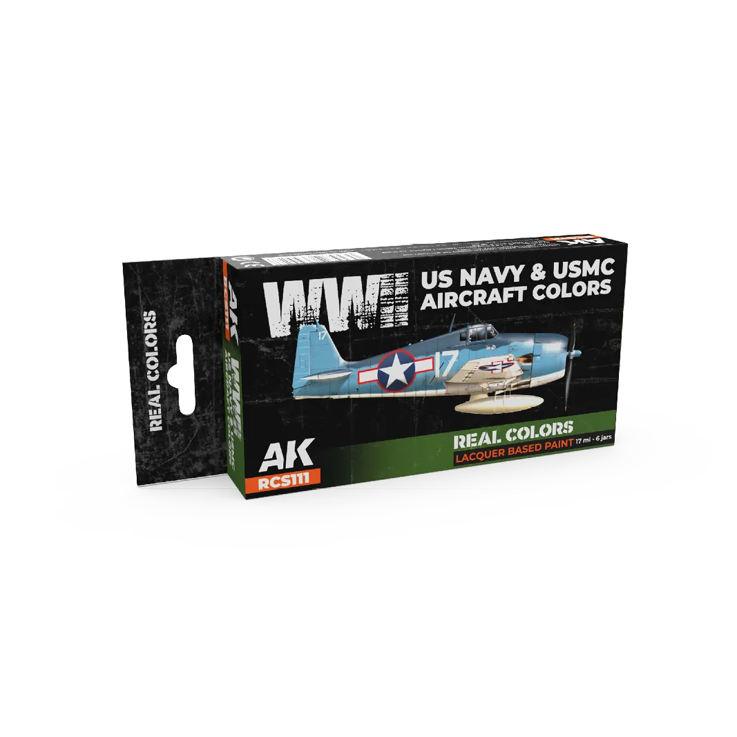 AK Real Colors WWII US Navy & USMC Aircraft Colors SET-AK-Interactive-Radaddel