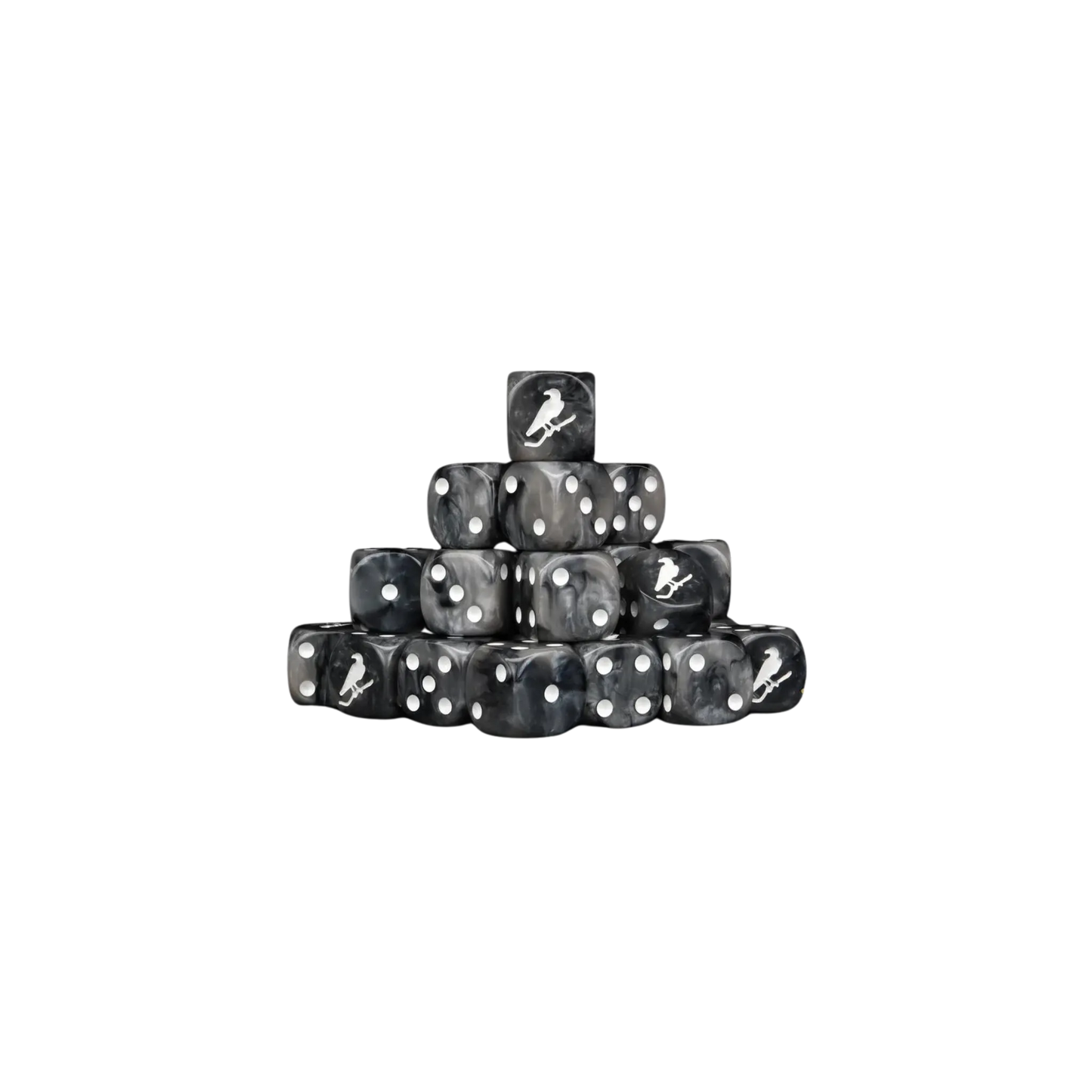 Black Crow Dice 16mm Round (25 Stück)-Baron of Dice-Radaddel