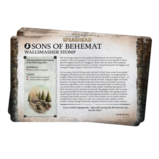 Sons of Behemat: Faction Pack (englisch)-Games Workshop-Radaddel