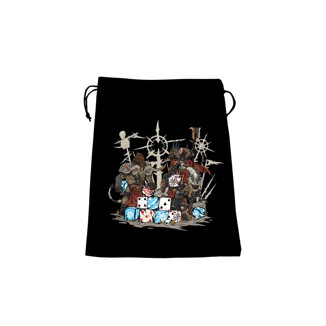 Premium Black Dice Bag - Chaos Consumed-Baron of Dice-Radaddel