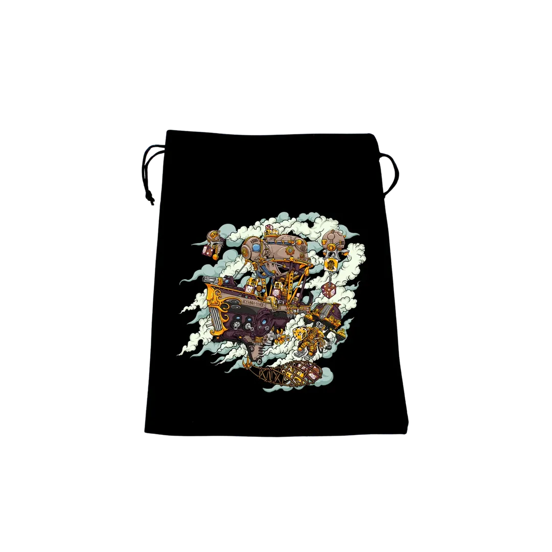 Premium Black Dice Bag - Sky Dwarves-Baron of Dice-Radaddel