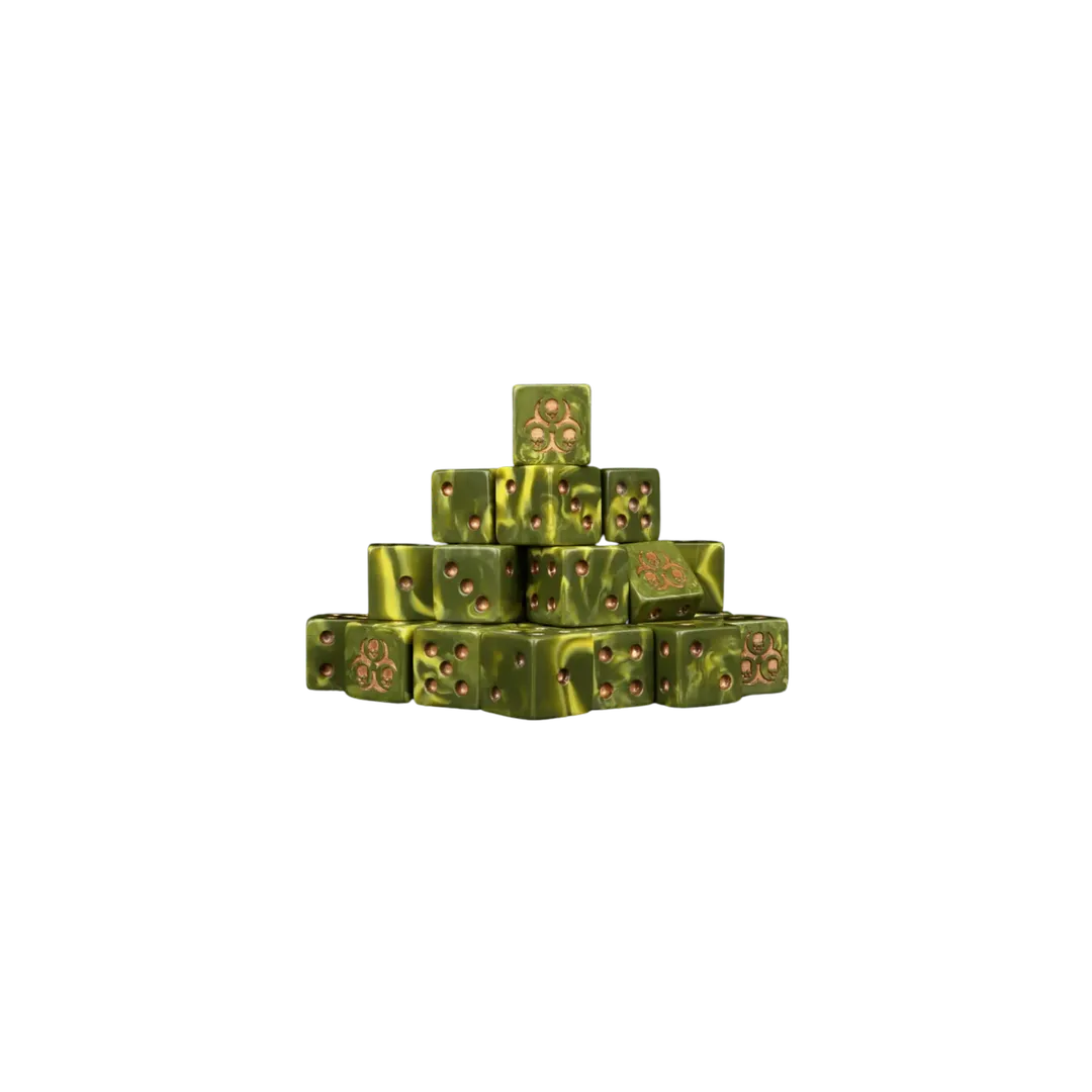 Diseased Dice 16mm Square (25 Stück)-Baron of Dice-Radaddel