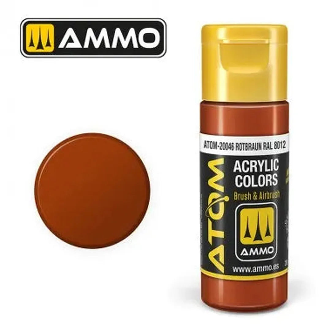 ATOM COLOR Rotbraun RAL 8012-Mig Jimenez-Radaddel